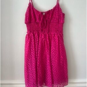 Urban Outfitters Hot Pink/Purple Mini Babydoll Dress